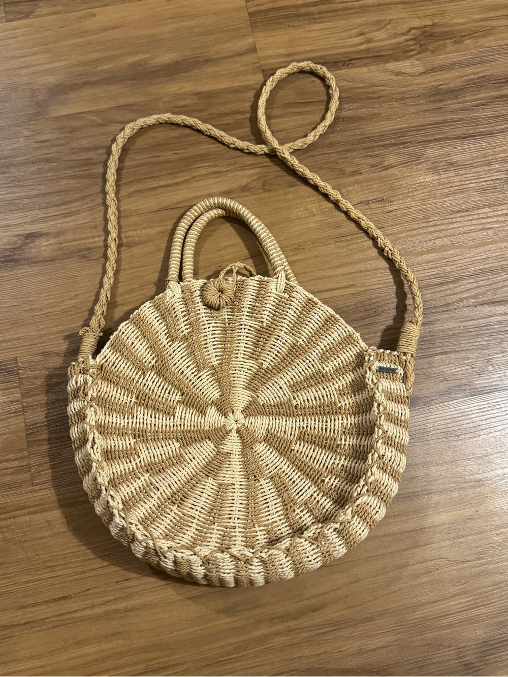 Billabong x Sincerely Jules round straw bag
